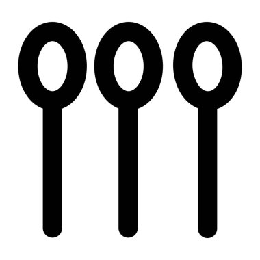 Çatal bıçak. Web simgesi basit illüstrasyon