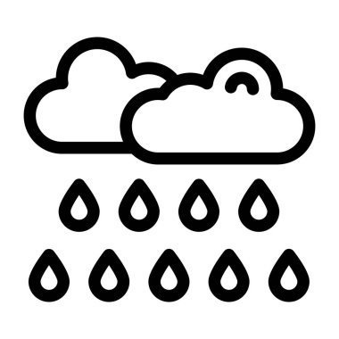 Yağmur bulutları. Basit tasarım