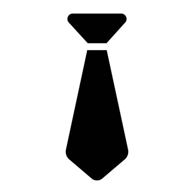 Kravat simgesi. Web için basit kravat vektör simgeleri çizimi