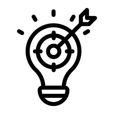 Bir fikrim var. Web simgesi basit tasarım