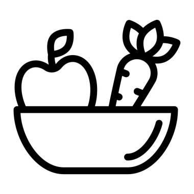 Elma. Web simgesi basit illüstrasyon