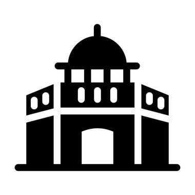 Bina. Web simgesi basit tasarım