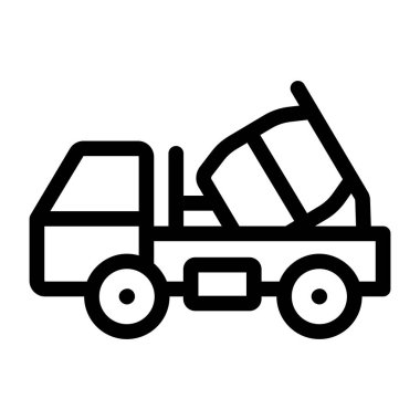 Kamyon. Web simgesi basit illüstrasyon