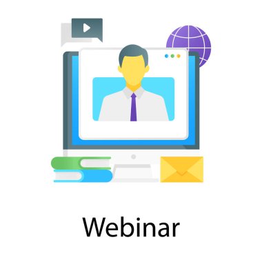 Online pazarlama konsepti. düz dizayn. vektör illüstrasyonu