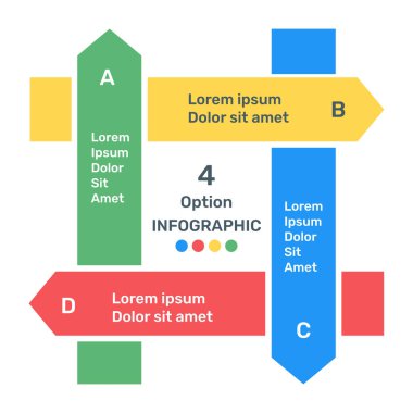 Tasarım için bilgi elemanları. vektör