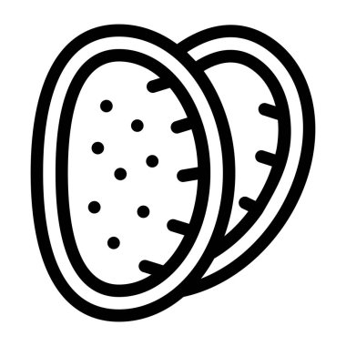 Yemek. Web simgesi basit tasarım