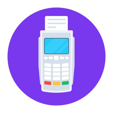 pos terminal vektör çizimi tasarımı