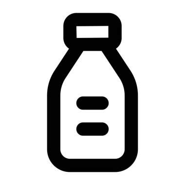 Şişe. Web simgesi basit illüstrasyon