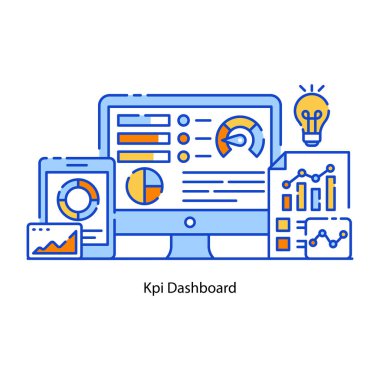 düz tasarım konsepti, seo modern web simgesinin vektör çizimi