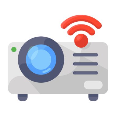 Kameranın düz renk vektör simgesi