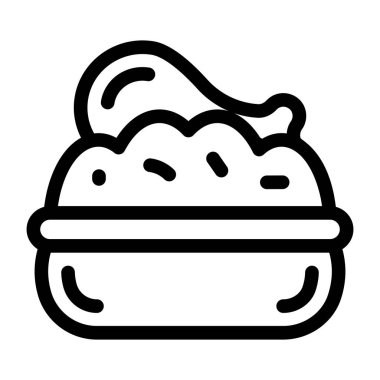 Kek. Web simgesi basit illüstrasyon