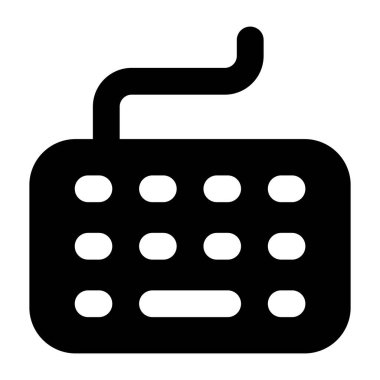 Siyah klavye. Web simgesi