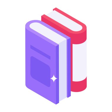  Web için kitap vektör sembolünün basit illüstrasyonu