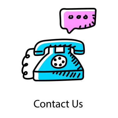 Telefon simgesi. vektör illüstrasyonu