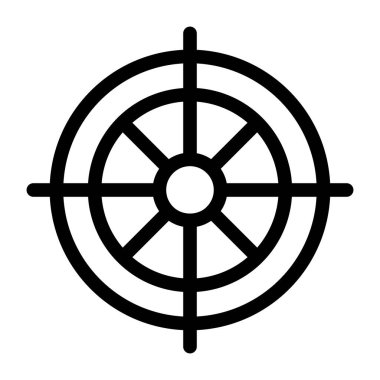 Hedef. Web simgesi basit tasarım