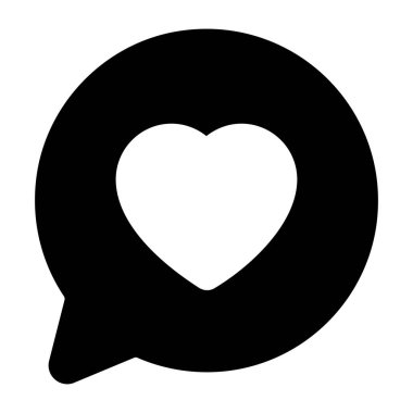 Sohbet balonu simgesi, vektör illüstrasyonu