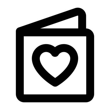 Aşk. Web simgesi basit illüstrasyon