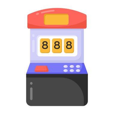 slot makinesi simgesi vektör illüstrasyon tasarımı