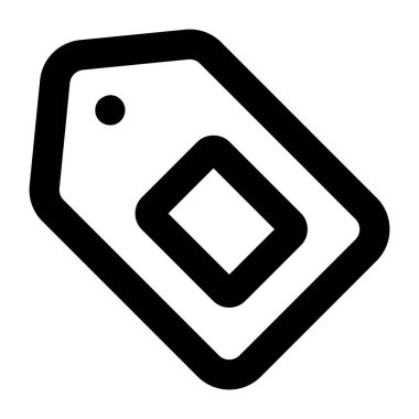 etiket simgesi, vektör çizimi