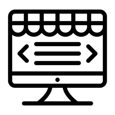 İnternetten alışveriş. Basit tasarım