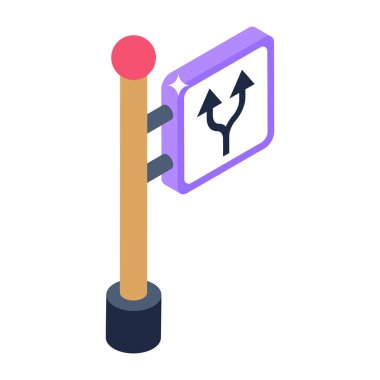 Yol tabelası. Basit tasarım