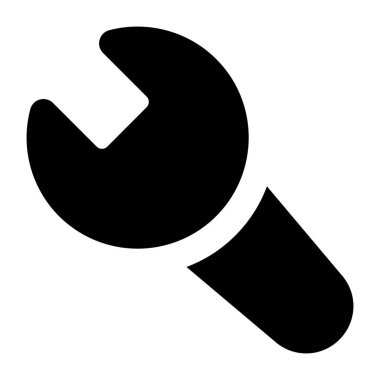 İngiliz anahtarı. Web simgesi basit illüstrasyon