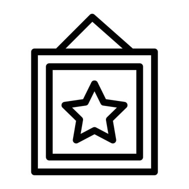 Bir yıldız simgesinin vektör illüstrasyonu