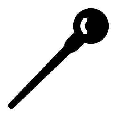 Tek ve güzel bir ikonun vektör çizimi