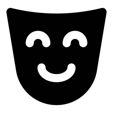 yüz maskesi simgesi. vektör illüstrasyonu