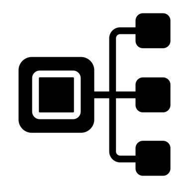 iş ve teknoloji simgesi vektör illüstrasyonu