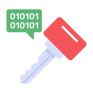 anahtar vektör simgesi modern basit illüstrasyon