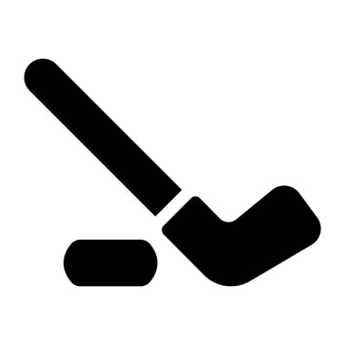 buz hokeyi simgesi, vektör illüstrasyonu