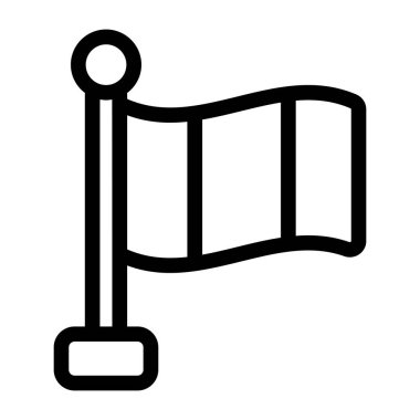 Bayrak. Web simgesi vektör illüstrasyonu