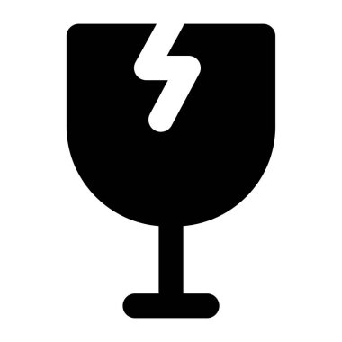 Şarap kadehi. Web simgesi