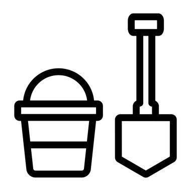 Bahçıvanlık. Web simgesi basit illüstrasyon