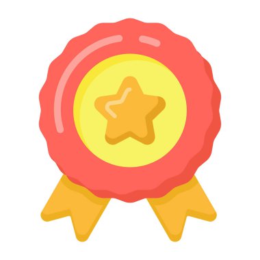 Madalya. Web simgesi basit illüstrasyon