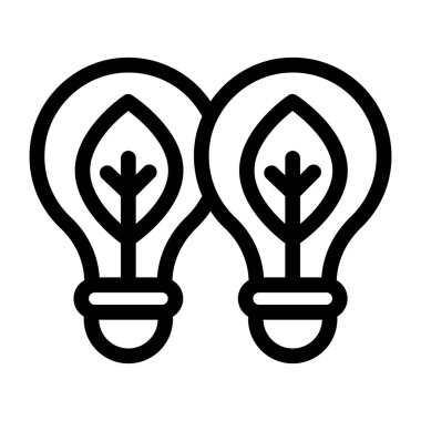 Bir fikrim var. Web simgesi basit illüstrasyon