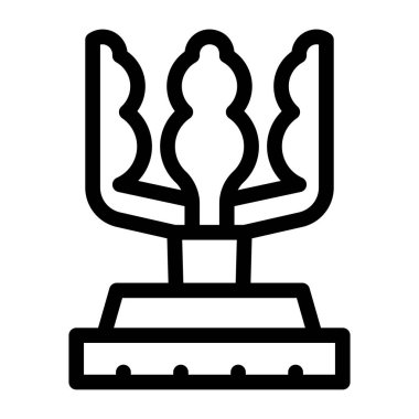 Kupa. Web simgesi basit illüstrasyon