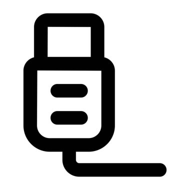 usb güvenlik vektör simgesi