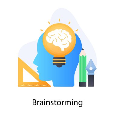Simge tasarımı ile yaratıcı fikir kavramı, vektör illüstrasyonu 10 eps graphic.