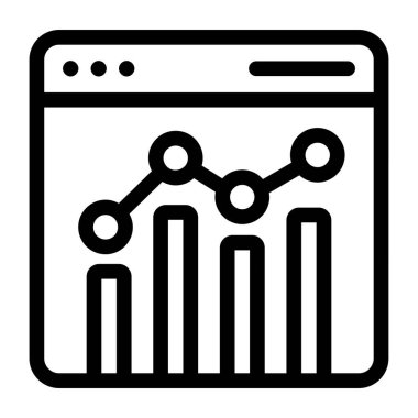 Analizler. Web simgesi basit tasarım