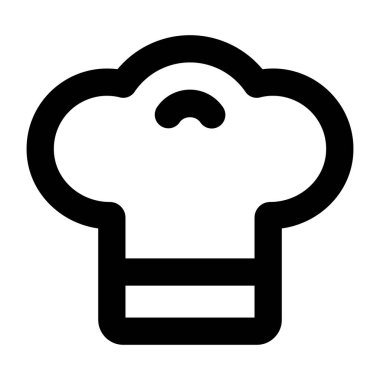 Şef. Web simgesi vektör illüstrasyonu