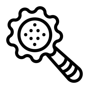 Bakteri. Web simgesi basit tasarım