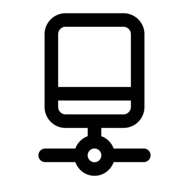 Cep telefonu. Web simgesi basit tasarım