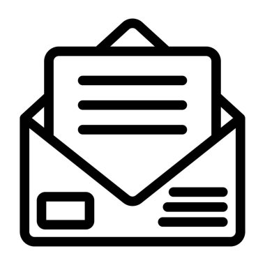 Zarf. Web simgesi basit tasarım