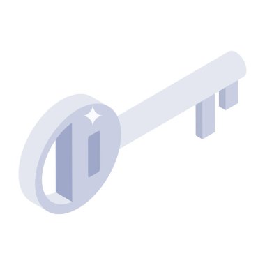 Anahtar simgesi vektör illüstrasyonu