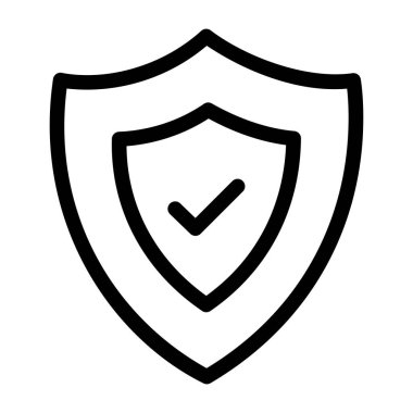 kalkan simgesi, vektör illüstrasyonu