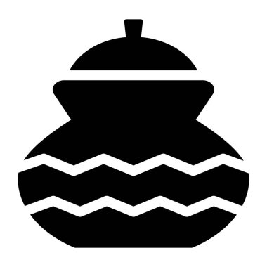 Mutfak gereçleri simgesi. Web için yemek vektör simgelerinin özet çizimi