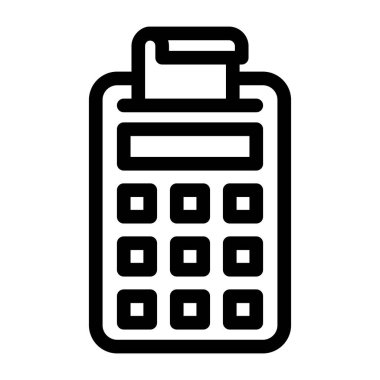 Hesap makinesi. Web simgesi basit tasarım