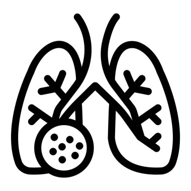 akciğerler web simgesi basit tasarım 